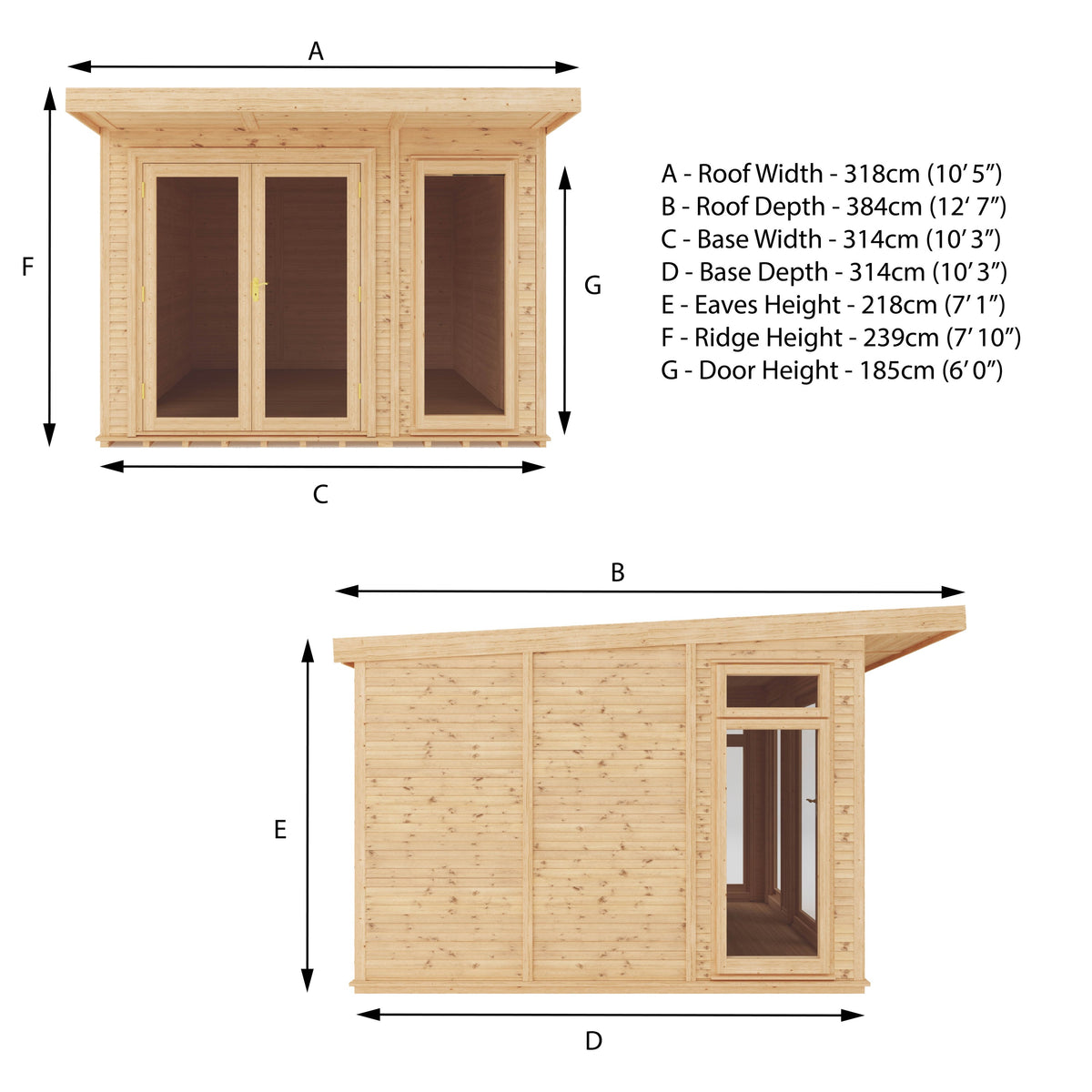 3m x 3m(D) Insulated Garden Room