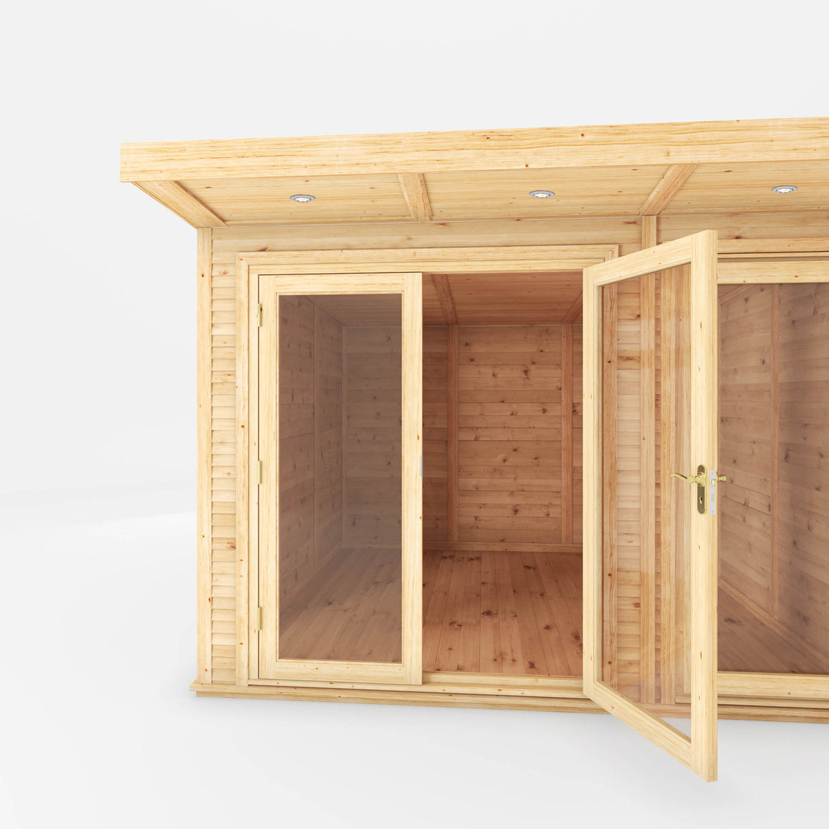 4m x 3m(D) Insulated Garden Room with Side Shed