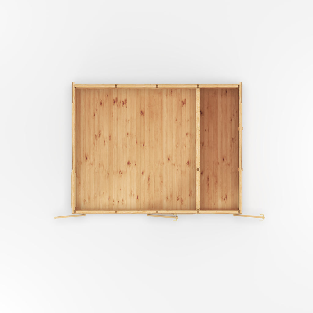 4m x 3m(D) Insulated Garden Room with Side Shed