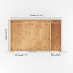 5m x 3m(D) Insulated Garden Room with Side Shed