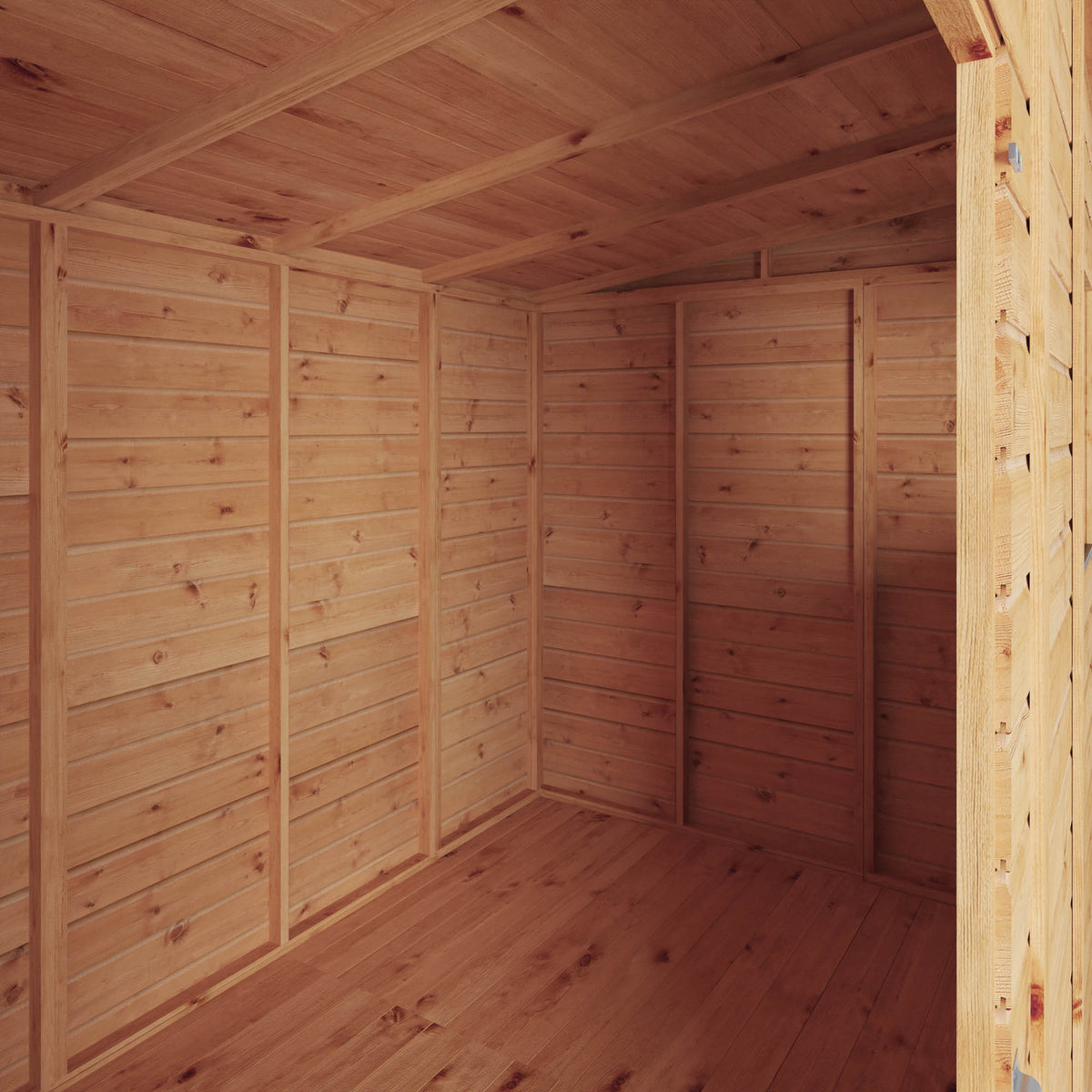 10 x 6 Woodsman Shiplap Pent - Styrene