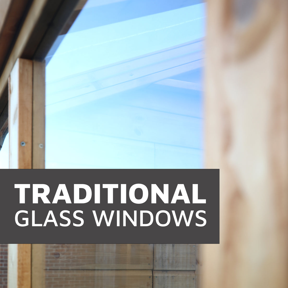 6 x 6 Woodsman Apex Greenhouse - Glass
