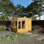 8 x 8 Woodsman Combi Greenhouse Shed - Styrene