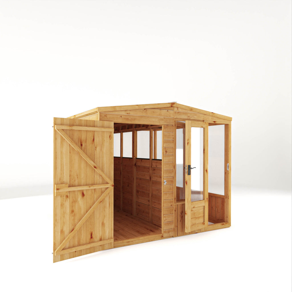 8 x 8 Woodsman Combi Greenhouse Shed - Styrene
