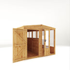 8 x 8 Woodsman Combi Greenhouse Shed - Styrene
