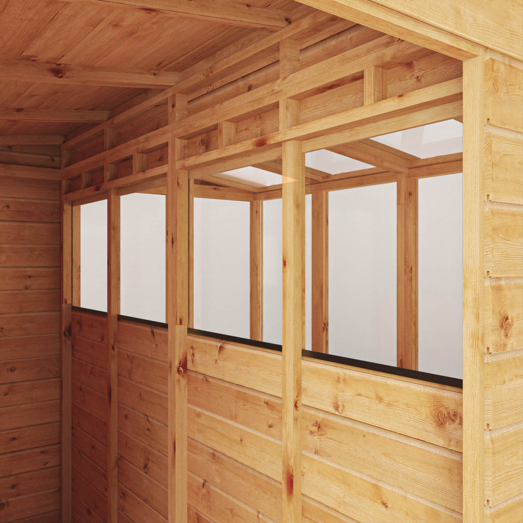 8 x 8 Woodsman Combi Greenhouse Shed - Styrene