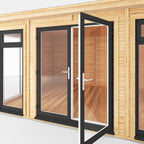 Sherwood Rufford 5m x 3m Insulated Garden Room - Grey UPVC