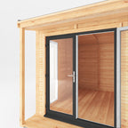 Sherwood Thoresby 4m x 3m Insulated Garden Room - (UPVC Windows & Doors) - Grey