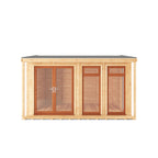 Sherwood Thoresby 4m x 3m Insulated Garden Room - (UPVC Windows & Doors) - Oak