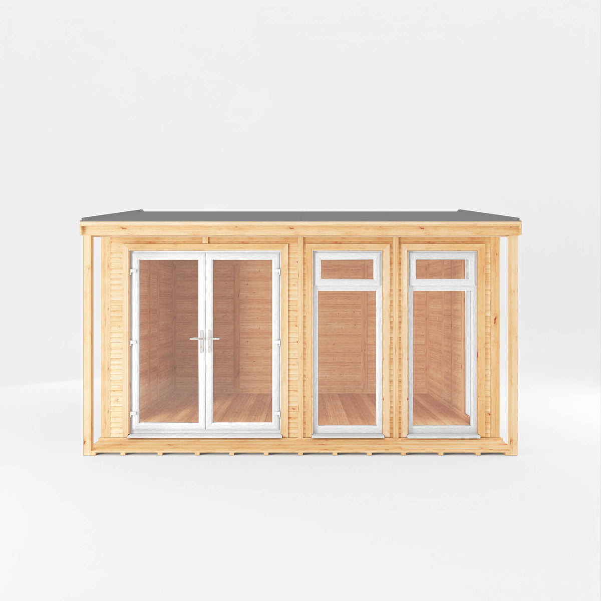 Sherwood Thoresby 4m x 3m Insulated Garden Room - (UPVC Windows & Doors) - White