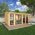 Sherwood Thoresby 5m x 3m Insulated Garden Room - (UPVC Windows & Doors) - Grey