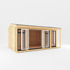 Sherwood Thoresby 5m x 3m Insulated Garden Room - (UPVC Windows & Doors) - Grey