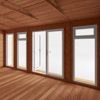 Sherwood Thoresby 5m x 3m Insulated Garden Room - (UPVC Windows & Doors) - Oak