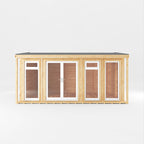 Sherwood Thoresby 5m x 3m Insulated Garden Room - (UPVC Windows & Doors) - White