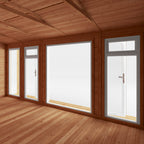 Sherwood Thoresby 5m x 3m Insulated Garden Room - (UPVC Windows & Doors) - White